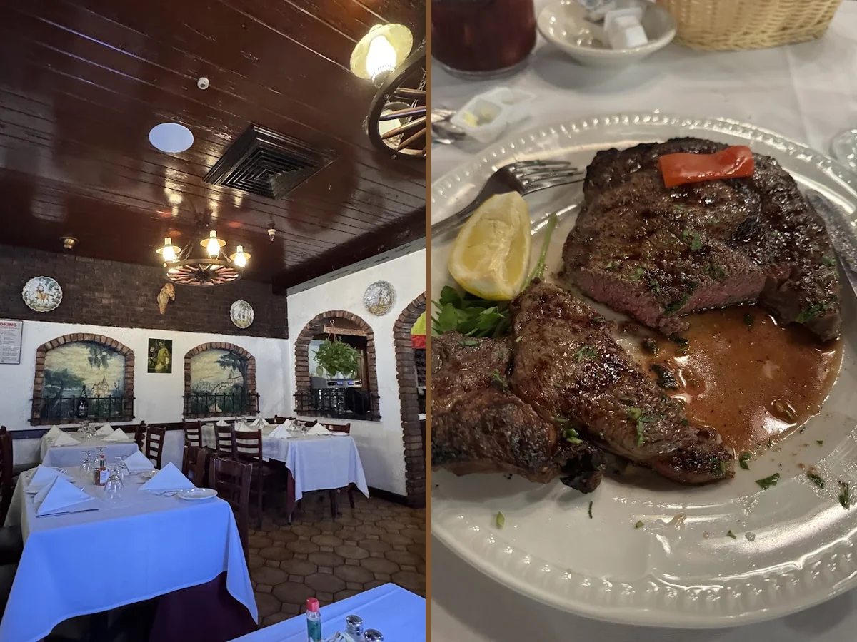Spanish restaurant interior with warm, old-world decor.